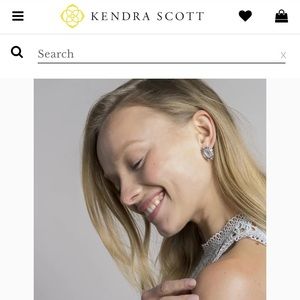 Kendra Scott Keely Stud Earrings - Silver